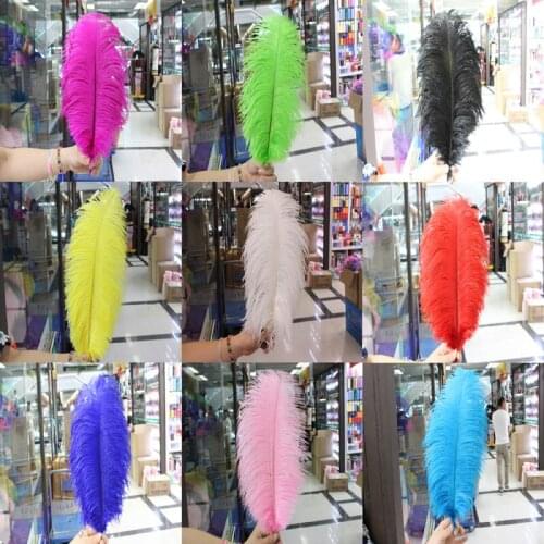 Wholesale! Hot Sale 100 PCS Ostrich Feathers 14 Color 18-20inches /45-50cm plume wedding performing art decoration feather