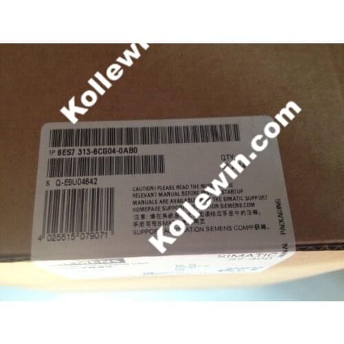 Original 6ES7313-6CG04-0AB0 Compact CPU, SIMATIC S7-300 6ES7 313-6CG04-0AB0,Compact CPU Integrated DP Interface 6ES73136CG040AB0