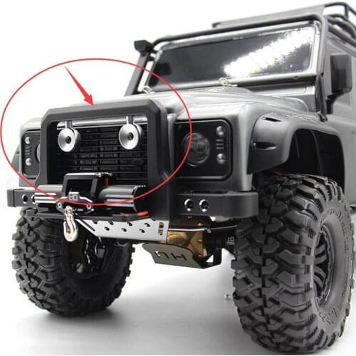 Crawler Rc Car Upgrade Part Aluminum Alloy Front Bumper (Not Included Winch) For 1/10 Remote Control Car Traxxass Trx4 Defender