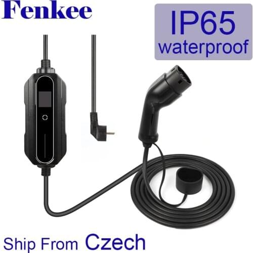 Type 2 Portable EV Charging Box Cable Switchable 16A Schuko PlugEVSE Electric Vehicle Car Charger