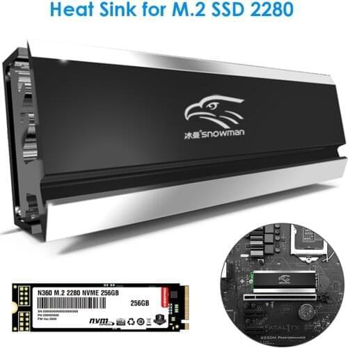 M.2 SSD Heatsink Cooler 2280 Solid State Hard Disk Radiator M2 NGFF PCI-E NVME Aluminum Double-sided Cooling Thermal Pad