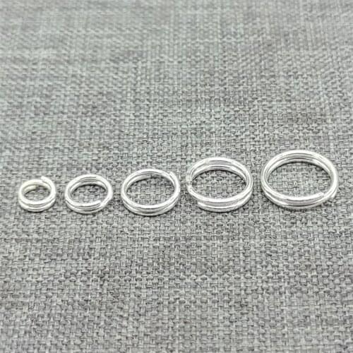 925 Sterling Silver Split Rings 5mm 6mm 8mm for Jewelry Making
