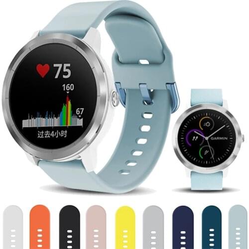 20mm 22mm Candy Colors Sport silicone Watch Strap For Amazfit GTS BiP GTR For Samsung Galaxy Watch 3 Active 2 For HuaWei GT 2 2E