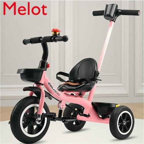 High-End Luxury Childrens Tricycle Bicycle Baby Stroler Large Stroller Baby Bicycle Household Portable Childrens Toys