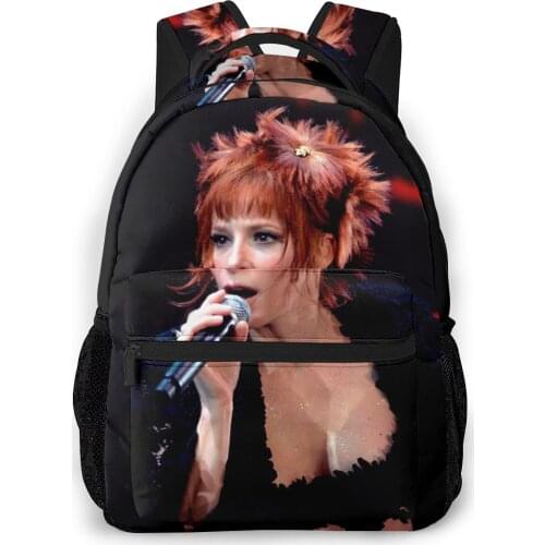 Mylene Farme Backpack for Girls Boys Travel RucksackBackpacks for Teenage school bag