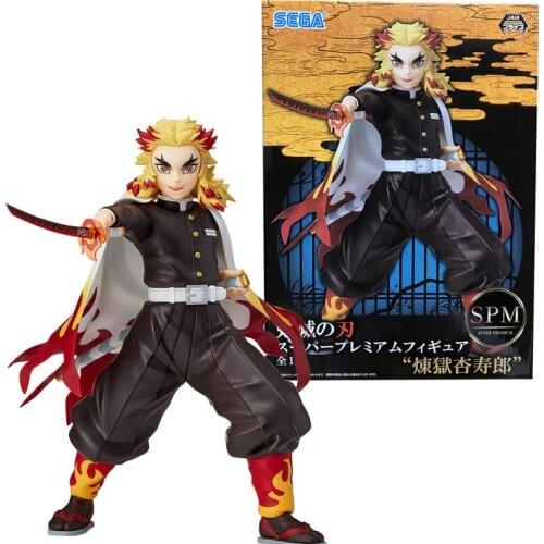 SEGA Anime Demon Slayer Rengoku Kyoujurou PVC Action Figure Collection Model Toy For Kids