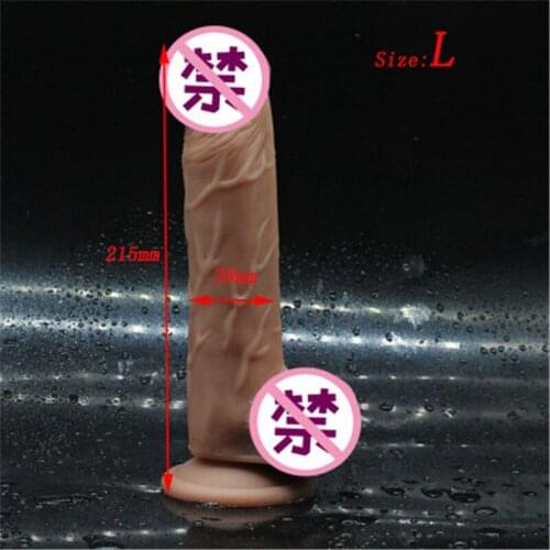 Super Soft Realistic Penis Dildo Sexy Huge Dildo Female Masturbator Double-layer Silicone Suction Cup Dildos For Women Big Dick