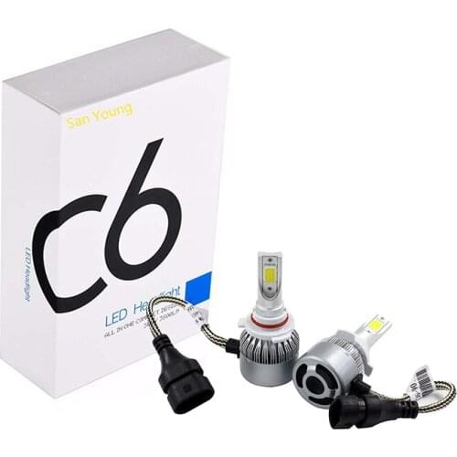 Car LED Headlight bulb C6 H1 H3 H7 9005 9006 HB3 HB4 LED Fog light motorcycle Headlight LED HID replacement luces led para autos
