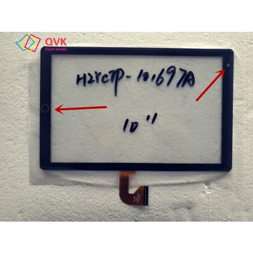 Black touch screen 10.1 inch P/N HZYCTP-101697A Tablet Capacitive Touch Screen Panel Repair Replacement Parts Free Shipping