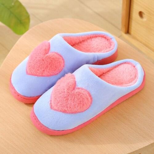 Cotton Thick-soled Womens Slippers Non-slip Home Unisex Slippers Couple Home Floor Cotton Ladies Winter Slippers