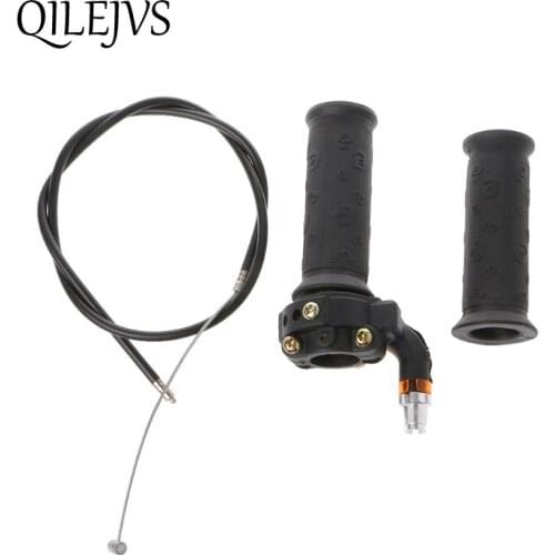 Twist Throttle Accelerator Grip + Cable For 47cc 49cc Mini Dirt Bike Quad Pocket