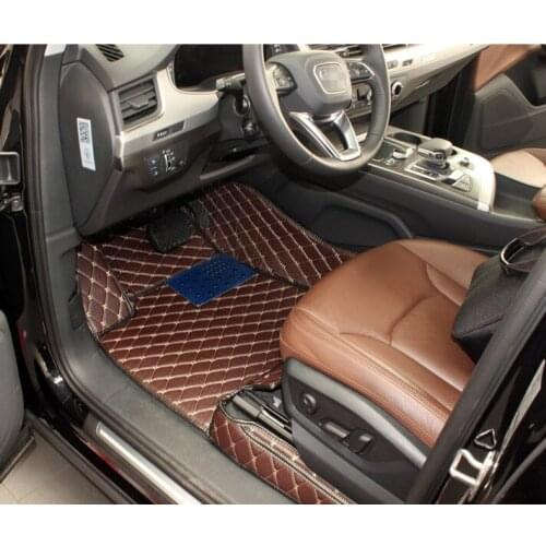High quality! Custom special car foot mats for Audi Q7 5 seats 2018-2015 non-slip waterproof carpets for Q7 2016,Free shipping