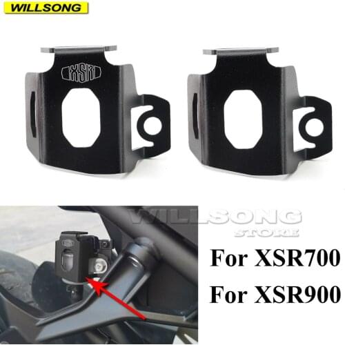 Rear Brake Oil Fluid Cup Reservoir Guard Cover Protector Cap For YAMAHA XSR700 XSR900 2017-2021 Motorcycle Accessories