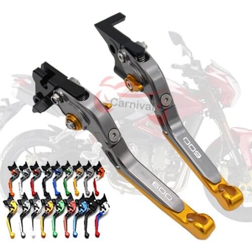 Gold CNC folding adjustable extendable motorcycle brakes clutch levers for Benelli TNT300 TNT600 BN600 BN302 Stels600 Keeway RK6