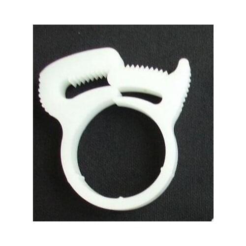 10 x Nylon Platic White Fuel Hose Cable Wire Clamps Clip For 26.5-28mm OD