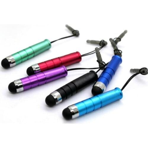 1000pcs Colorful Mini Stylus Touch Screen Pen With Anti-Dust Plug For ipad iphone For Capacitive Screen Phone and Tablet PC