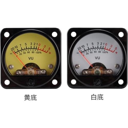 45mm analog tube amplifier power VU level meter with LED backlight audio volume power meter Tester Measuring Tool Drop shipping