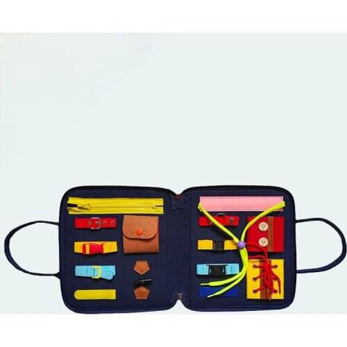 Baby Dressing Learning Board Montessori Baby Preschool Dressing Zipper Life Skills Puzzle Education Toys for Kids Cloth Book