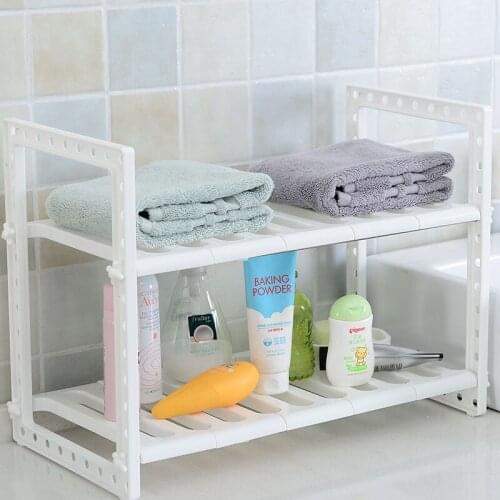 Home Retractable Storage Rack Bathroom Towel Cosmetics Holder Shoes Shelf Home Storage Organizers Book Container