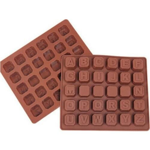 Baking Mold Fondant Mould Chocolate Cookies Candy Silicone Letter Letter Alphabet Cake