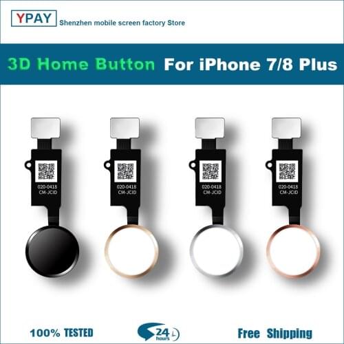 JC-jcid 3D start button, suitable for iPhone 7, 7plus, 8, 8plus universal touch fingerprint soft cable, return button