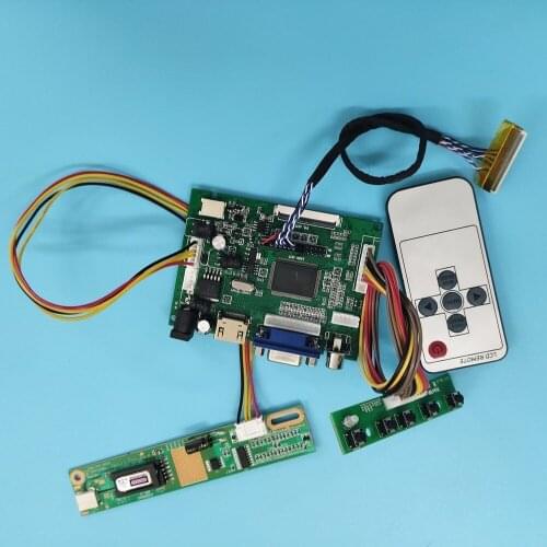 Kit Work for N141X7-L09/L03/L05/L06/L07/L02/L04 30pin HDMI-compatible VGA Panel 1024x768 LCD LED Remote AV 2AV Controller Board
