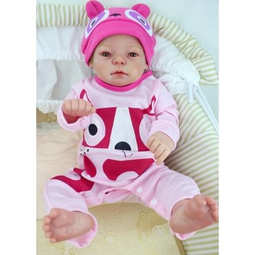 22inch 55cm Full Silicone Vinyl Reborn Babies Newborn Lifelike Dolls Sleeping Christmas Gift New Year Gift Fashion Toy