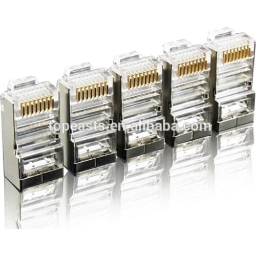 Metal shield rj45 connector 8p8c Plug