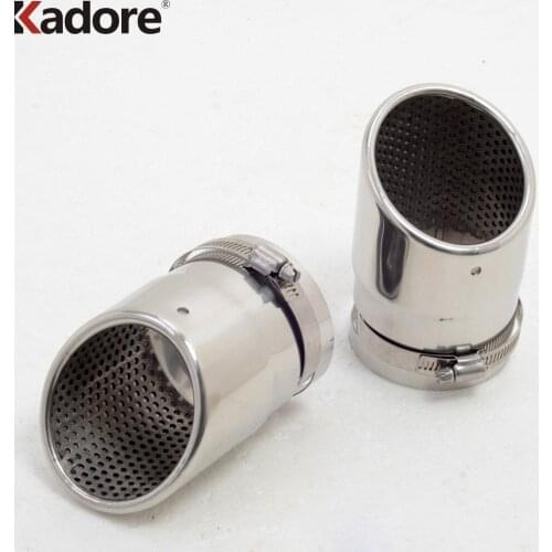 For Mazda CX-5 CX5 2013 2014 2015 2016 Stainless Steel Exhaust Muffler Tip End Silencer Decoration Car Accessories