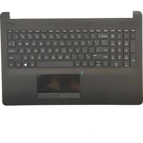 New Original For HP 15-BU BW BS 250 G6 TPN-C129 Palmrest Upper CaseCover US Keyboard Black 925008-001