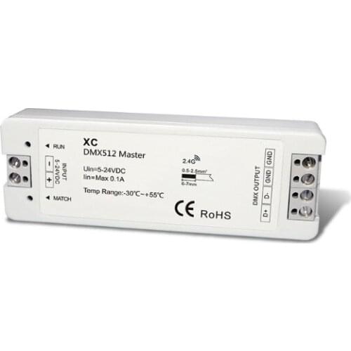Wholesale XC DMX RGB marster Controller;DC5-24V input;DMX512 signal output