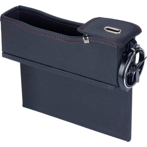 Car Seat Side Pocket Organizer Car Seat Filler Gap Space Storage Box Bottle Cup Holder Coin Collector Car Interior Accessories