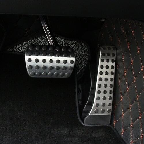 AT/Automatic car No Drill Fuel Brake Foot Pedals For Benz W222 W212 W172 R172 R231 W204 X204 W218 C E S GLK SLK CLS Sl AMG Class