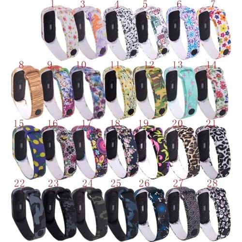 1Pcs 27 Colors Outdoor TPU Replacement Pedometers Band Strap For Xiaomi 3 Band Pedometers Band Replacement Accessories