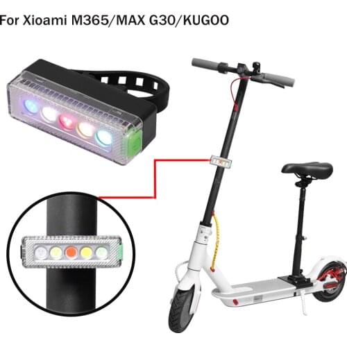 Electric Scooter Warning Light USB Charging Flash Taillight For Xiaomi Mijia M365 Max G30 Cycling Night Safety LightAccessories