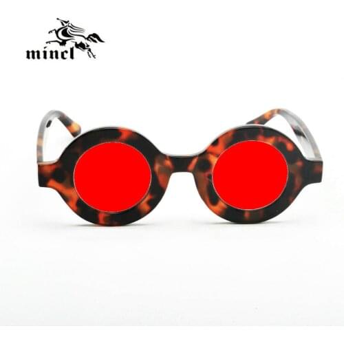 Classic Gothic Punk Sunglasses Men Women Brand Designer Vintage Round Leopard Frame Man Hip Hop Sun Glasses High Quality UV NX