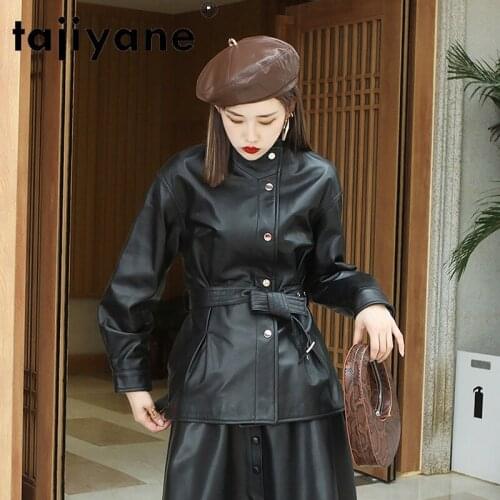 Tajiyane Genuine Leather Jacket Women Spring 2021 100% Sheepskin Coat Female Korean Fashion Jackets Veste Femme Pph4500