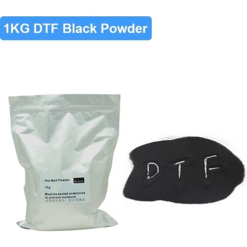 1KG DTF Hot Melt Black Powder For DTF Printer Direct Transfer PET Film T-Shirt Printing Machine Clothes Printing And Transfer