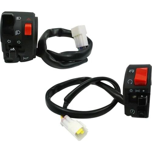 1 Pair Motorcycle Motorbike Horn Button Turn Signal Fog Light Handlebar Switch