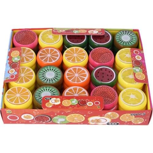 4Pcs Fruit Slime Toy Magnetic Polymer Clay color Crystal slime Mud Transparent for Kids Intelligent Hand Plasticine Mud