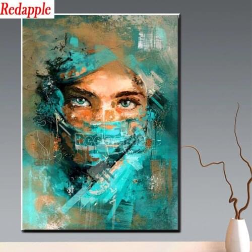 5d Diamond Painting Angel Nurse Doctor Diamond Embroidery Sale Portrait Pictures Of Rhinestones Save people art Mosaic Decortion