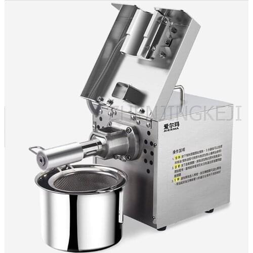 Automatic Oil Press Small Oil Press Stainless Steel Family Commercial Youfang Hot and Cold Squeeze Peanut Sesame Fully 550W 220V