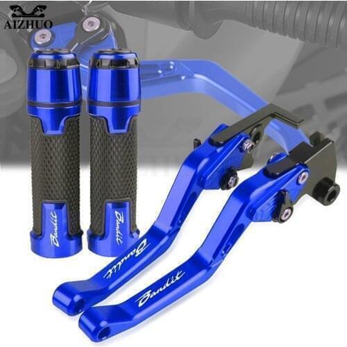 Bandit Adjustable Brakes Clutch Levers Handle Bar Motorcycle Handlebar Grips FOR SUZUKI BANDIT650S 2015 CNC Aluminum 7/8'' 22MM