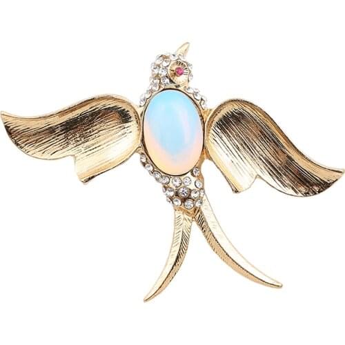Of pearl birds modelling fashion diamond brooch deserve to act the role of corsage, act the role ofing is tasted