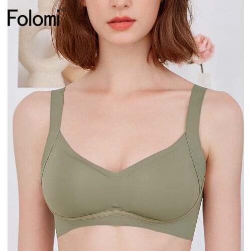 Folomi Sexy Padded Bras For Woman Push Up Bralette Seamless Lingerie Wire Free Underwear Solid Color Brassiere S-XL