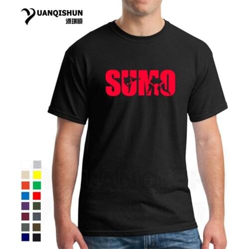 Funny Japanese Sumo T Shirt 16 Colors Men Short Sleeve Cotton Fashion Casual Mens Tshirt Tops Sumo Letter printing T-shirts