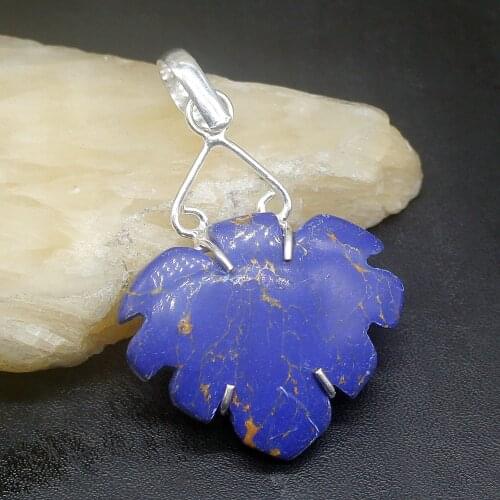 Gemstonefactory Jewelry Big Promotion 925 Silver Blue Sea Sediment Fashion Women Ladies Gifts Necklace Pendant 1046