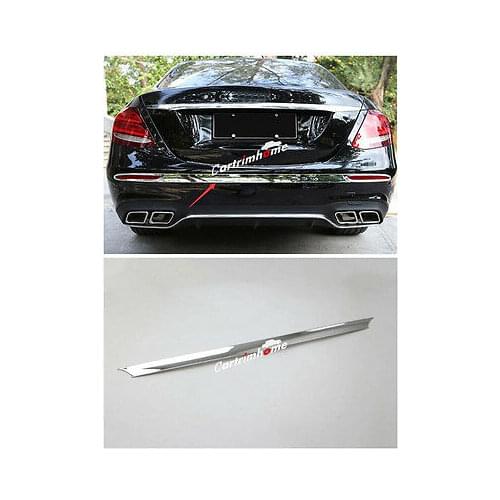 Chrome Rear Bumper Cover Trim 1pcs for Mercedes Benz E Class W213 Sport 16 - 17