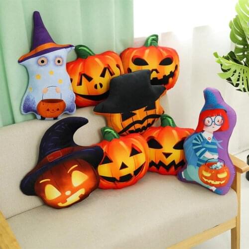 40cm Kawaii Pumpkin Plush Toys Creative Halloween Plush Gifts Kids Love Dolls Kawaii Pumpkin Pillow