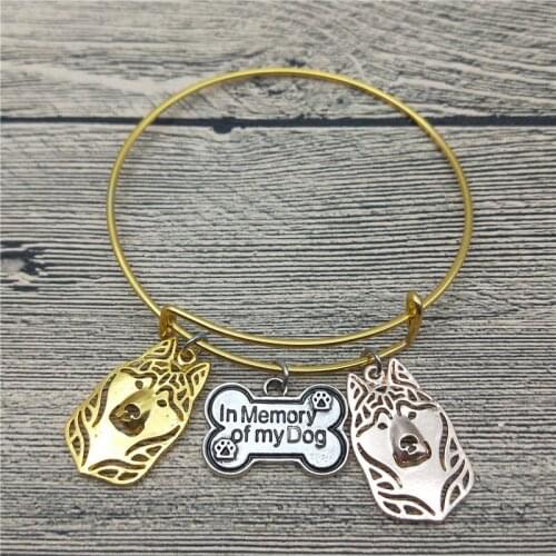 Trendy New Siberian Husky Bangles Cute Siberian Husky Dog Bangles Bracelets Fashion Pet Jewellery